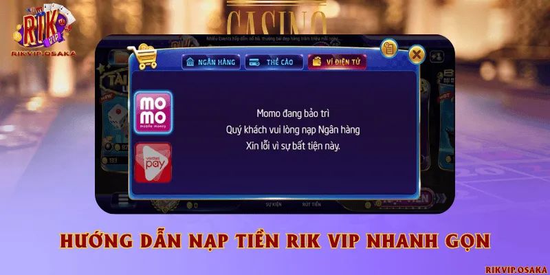 Nạp tiền Rikvip